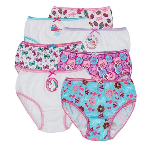 Jojo Siwa Girls Underwear 7 Pack Panties 100 Cotton Sz 4 889