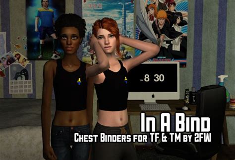 In A Bind Chest Binders For Tf And Tm Sims 4 Cc Sims Sims 4