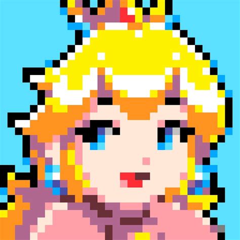Pixel Princess Peach Mario Amino