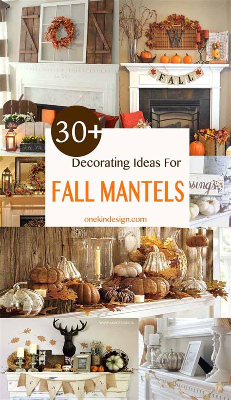 White fireplace mantel decor ideas. 30+ Amazing fall decorating ideas for your fireplace mantel