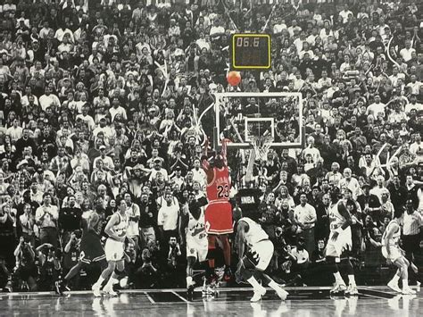 Nba Chicago Bulls Michael Jordan Last Shot 16 X 24