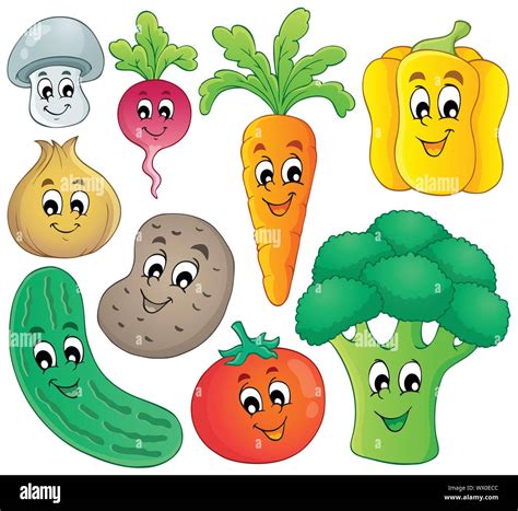 Vegetable Theme Collection 4 Stock Vector Image And Art Alamy