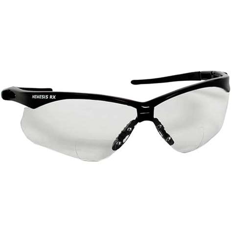 kleenguard™ v60 nemesis vision correction safety glasses clear 1 0 diopters black frame wb