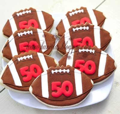 The artistic element of cookie making also can be traced back to medieval germany where lebkuchen was crafted into. Haniela's: ~Football Cookies~