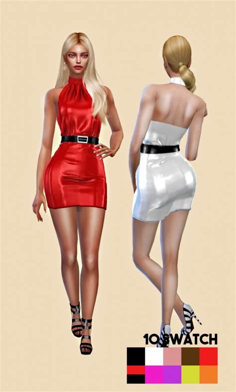 Leather Dress At Lsim Sims 4 Updates