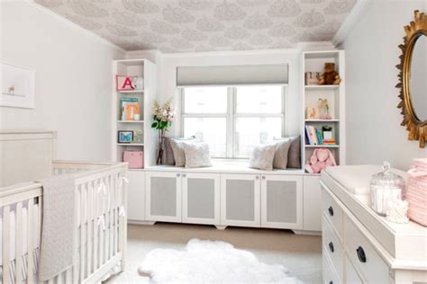 Cozy And Pretty All White Baby Nursery Design Kidsomania