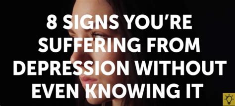 8 Signs About Suffering From Depression Positive Mind Positive Life