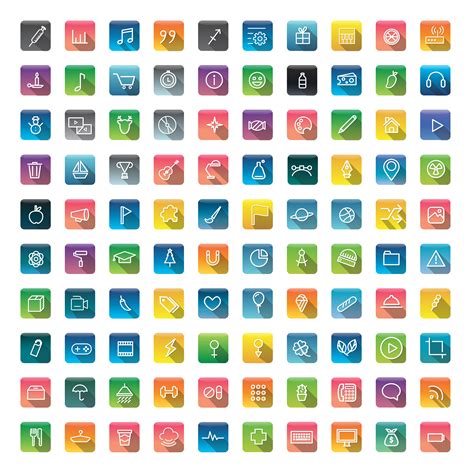 Icons And Symbols Set Download Free Vectors Clipart Graphics