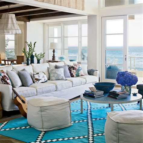 Coastal Living Room Decor Colorful Cozy Spaces