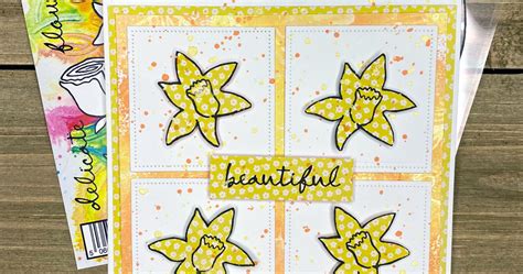 Stamping On Patterned Papers To Create Elements For Cards Nadine Carlier