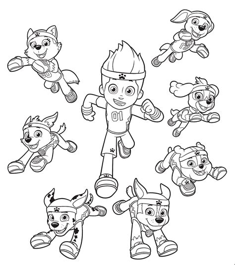 Dibujos Para Imprimir Y Colorear Patrulla Canina Paw Patrol Drawing