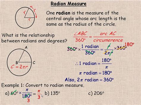 Radian measure = (1 × π)/180. Radian Measure - YouTube