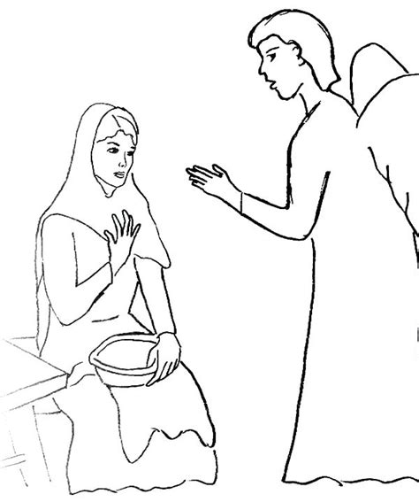 Angel Gabriel Coloring Page at GetColorings.com | Free printable colorings pages to print and color