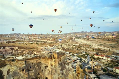 Cappadocia Hot Air Balloon At Sunrise Stock Image Image Of