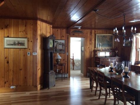 Maybe you would like to learn more about one of these? Should I paint a knotty pine dining room