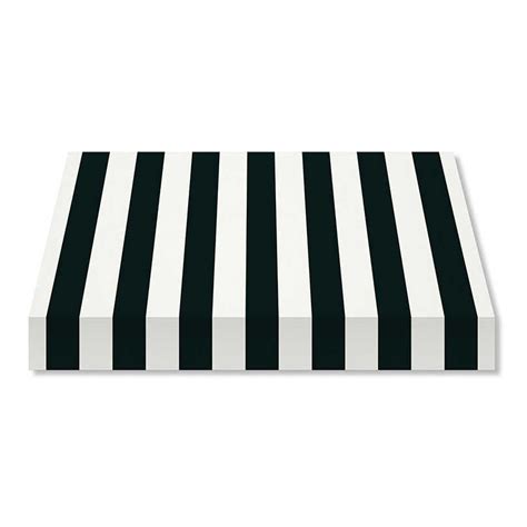 Recacril Acrylic Awning Fabric R 017 Stripes White Black
