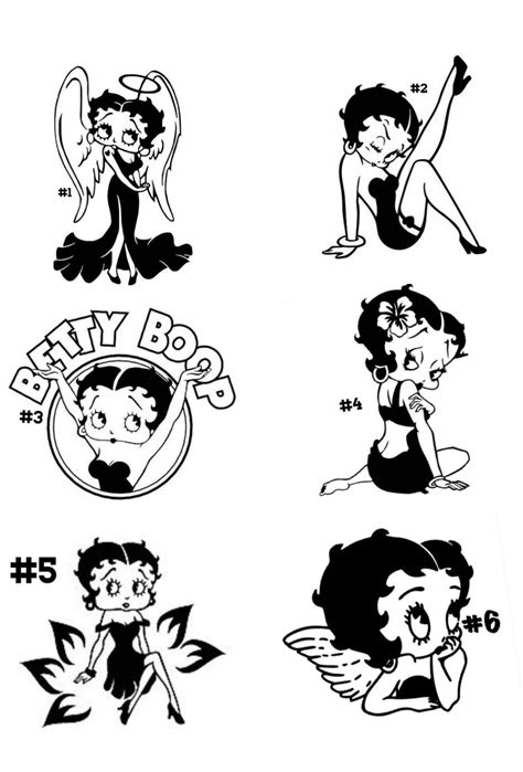 Betty Boop Decals Etsy