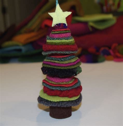 Finished Wool Tree Ornament Diy Felt Christmas Ornaments Mini