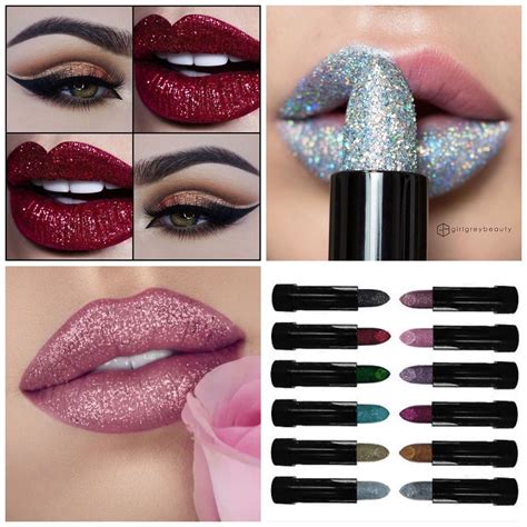 Saffron London Glitter Lipstick Sparkly Lips Makeup
