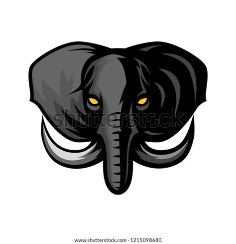 Elephant Head Mascot Stock Vector Royalty Free 1215098680 Shutterstock