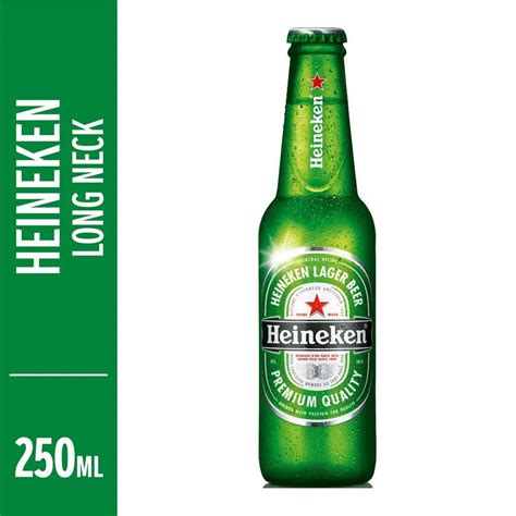Cerveja Lager Premium Puro Malte Heineken Garrafa 250ml Supernosso