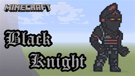 Minecraft Pixel Art Tutorial And Showcase Black Knight Fortnite