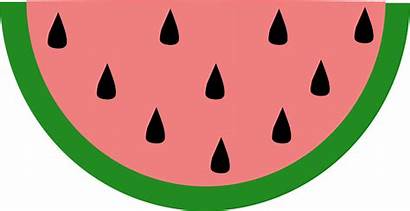 Watermelon Slice Clipart Seeds Clip Drawing Fruit