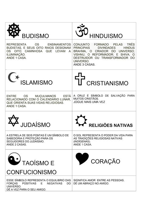 Símbolos Religiosos E Seus Significados Atividades 2 Ano