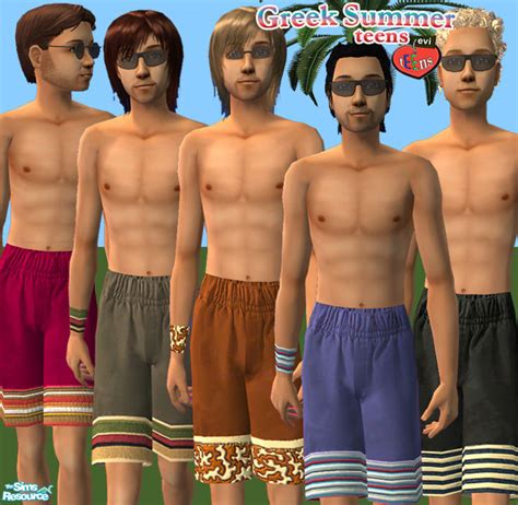 The Sims Resource Evis Greek Summer Teens