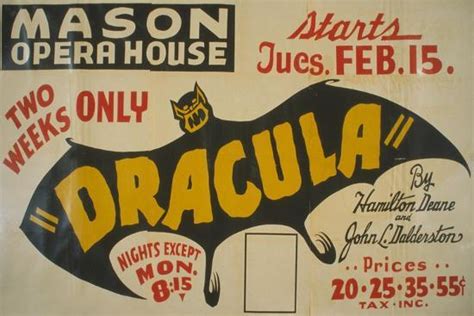 Federal Theatre Project Presentation Of Dracula At The Mason Opera