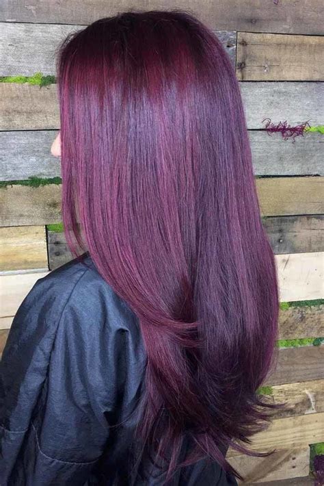 20 Dark Plum Red Brown Hair Color Fashion Style