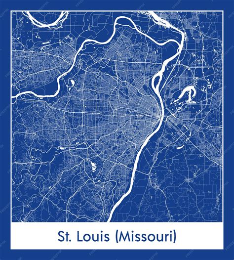 Premium Vector | St louis missouri united states north america city map