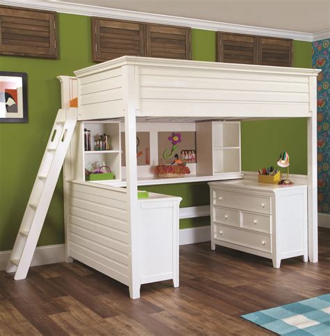 Excellent Queen Loft Bed With Desk And Exterior Gallery