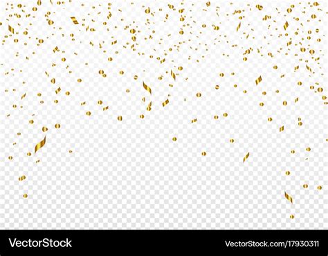 Gold Confetti Vector