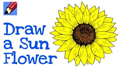 How To Draw A Sunflower Real Easy Step By Step Instructions
