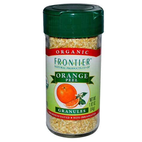 Frontier Natural Products Organic Orange Peel Granules 192 Oz 54 G