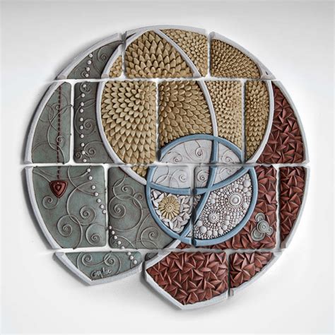 In stock tile that will make you smile. Arc by Christopher Gryder (Ceramic Wall Sculpture) | Artful Home