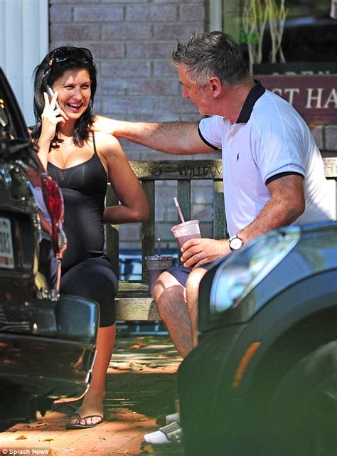 Alec Baldwin Sips Smoothie Wearing Socks With Sandals While Doting On