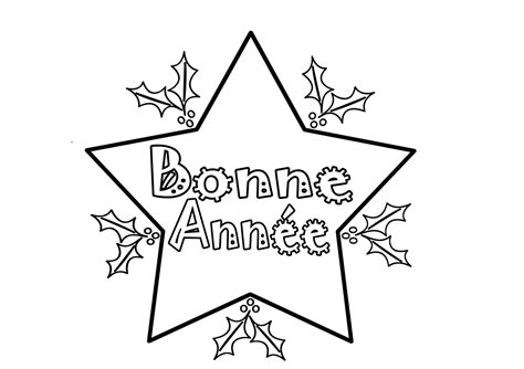 Coloriage Bonne année  Assistante Maternelle Argenteuil  Orgemont