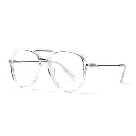 Eoouooe Design Pilot Eyeglasses Women Men Large Size Frame Gafas