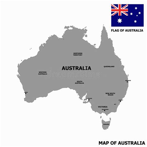 Map Of Australia Stock Illustration Illustration Of Concept 145492883