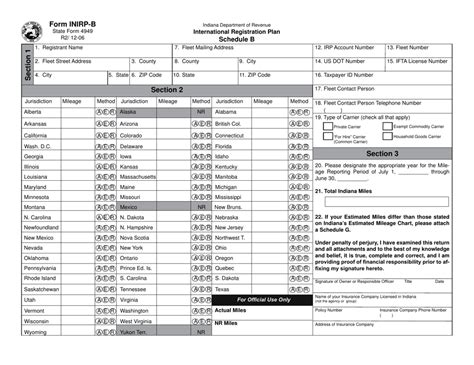 State Form 4949 Inirp B Schedule B Fill Out Sign Online And