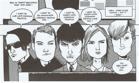 Common People By Pulp Illustrated As A Comic Book By Jamie Hewlett