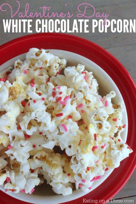 witte chocolade popcorn makkelijk en voordelig te maken als toetje home healthcare