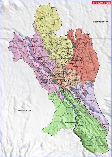 Peta Administrasi Kota Bogor