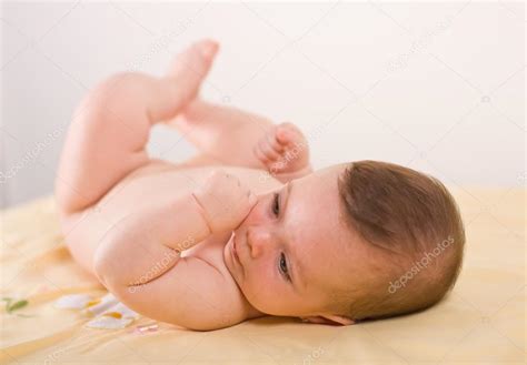 Naked Baby Girl Stock Photo Lighthunter