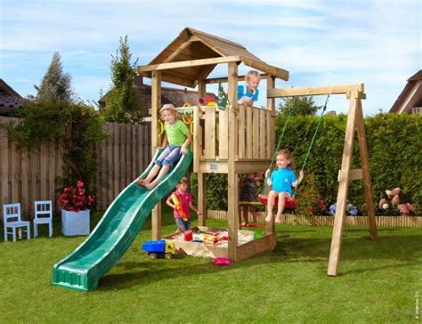Playhouse With Slide And Swing • House 1 Swing