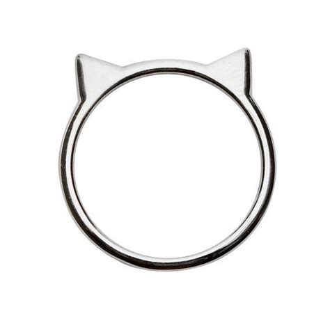 Cat Ear Ring In Sterling Silver By Silver By Silverphantomjewelry Cat