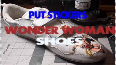 How To Make Wonder Woman Shoes With Stickes Youtube