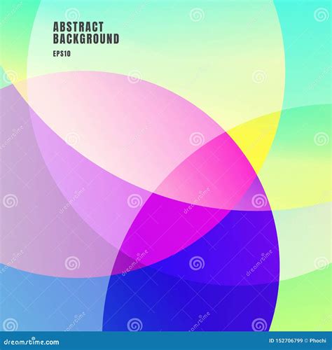 Abstract Colorful Gradients Color Overlapping Circles Background